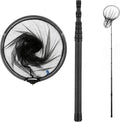 Carbon Fiber Extendable Fishing Net - 9ft/11.15ft Telescoping Handle | Rubber Coated, Holds Up to 20lbs