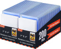 Skiennix 400 Card Sleeves - Premium Hard Plastic Protectors for Baseball & Football Cards | 3" x 4" Size