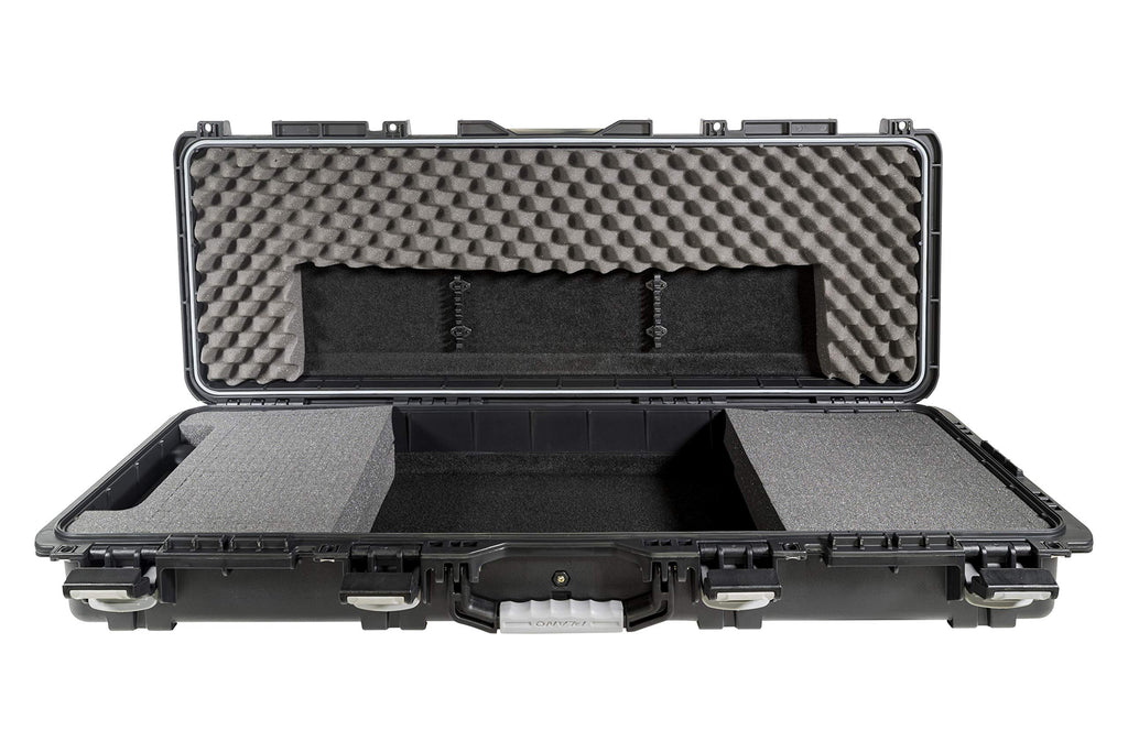 Plano Field Locker Element 44" Bow Case, Black with Gray Accents, Wheeled Archery Case Storage, Airline Approved, Waterproof Dri-Loc Seal