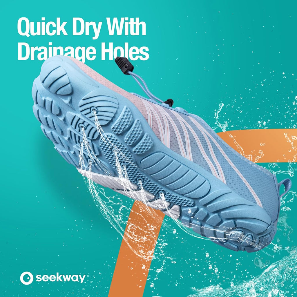 SEEKWAY Water Shoes - Quick-Dry Aqua Socks for Men & Women | Ideal for Beach, Pool, and Hiking