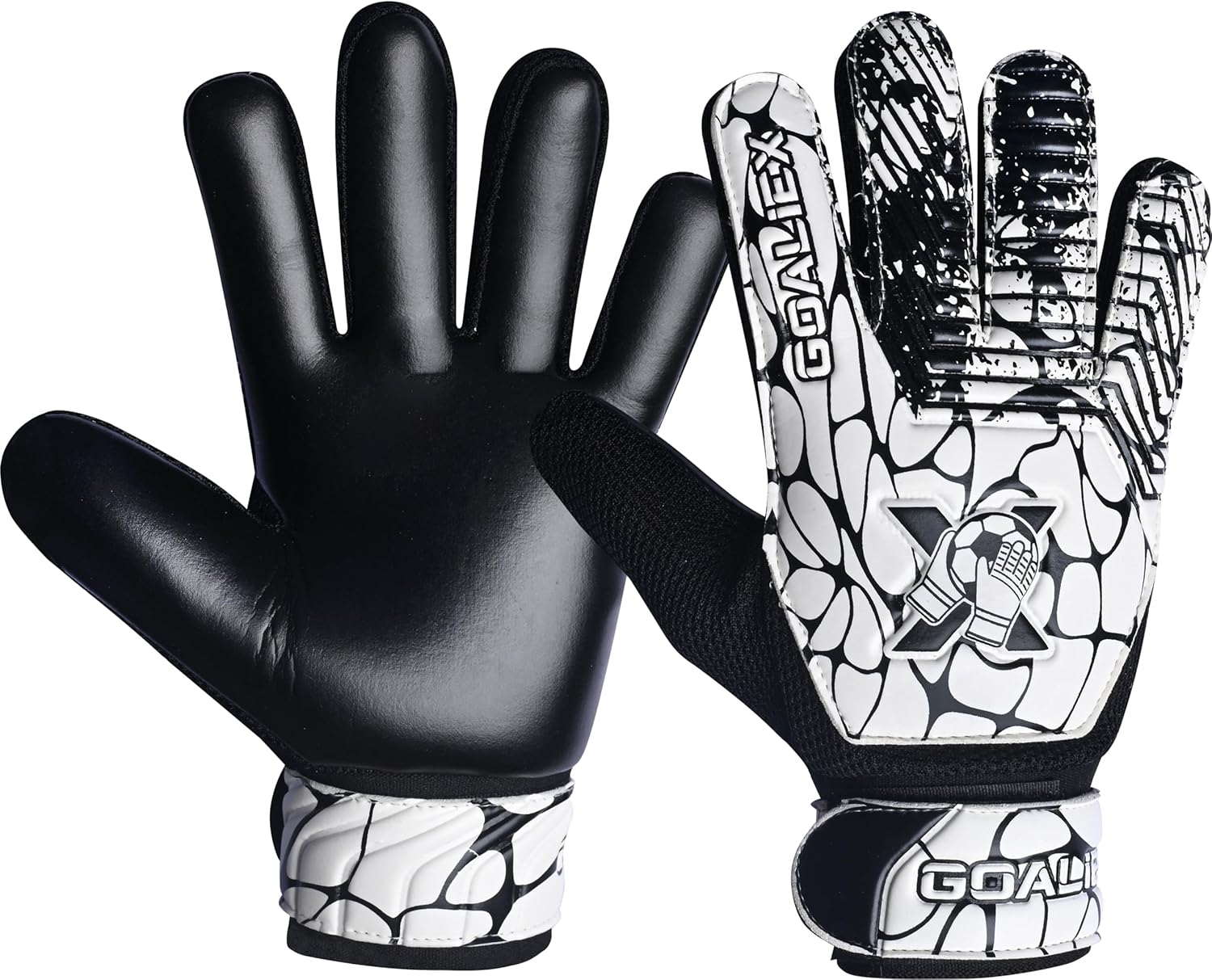 Regine Switzerland Soccer Goalie Gloves - Youth Football Goalkeeper Gloves with 4mm Super Grip Palm