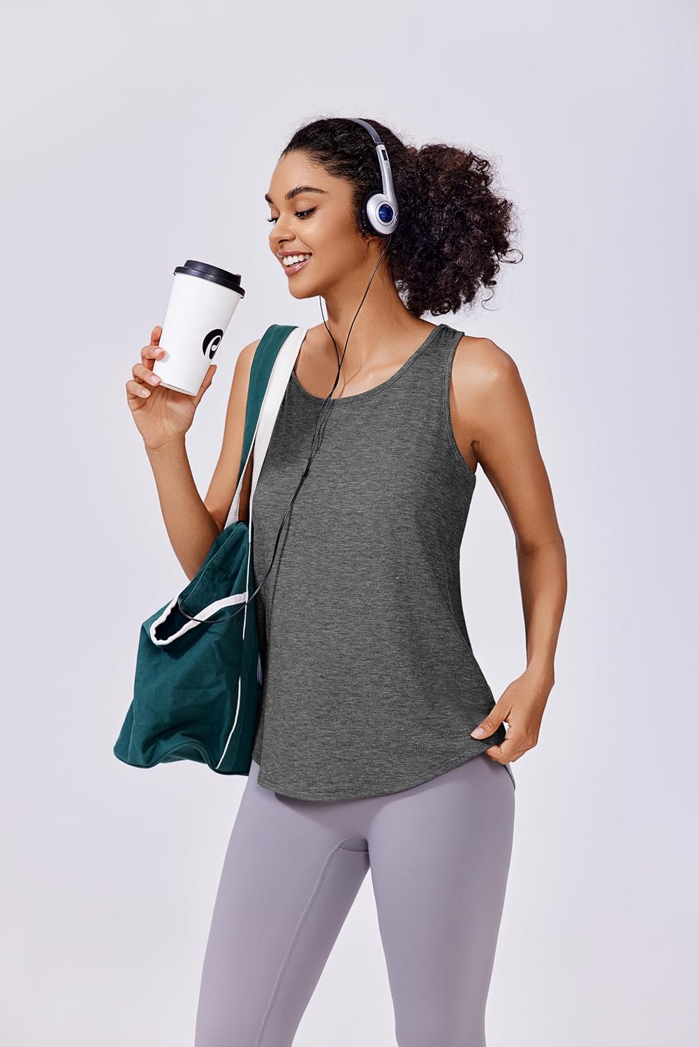 PINSPARK Workout Tops for Women - Racerback Tank Top Pack | Quick-Dry Sleeveless Athletic Gym Shirt