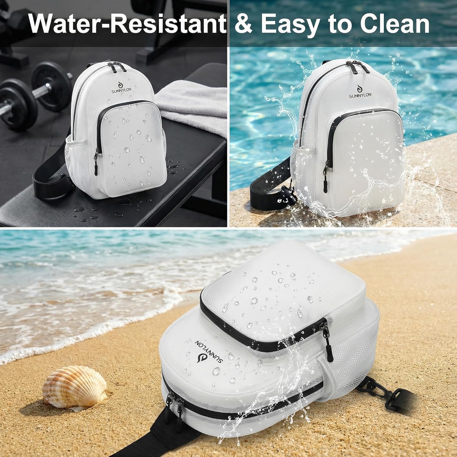 TPU Crossbody Sling Bag - Waterproof Chest Bag with Adjustable Strap | Ideal for Travel & Concerts