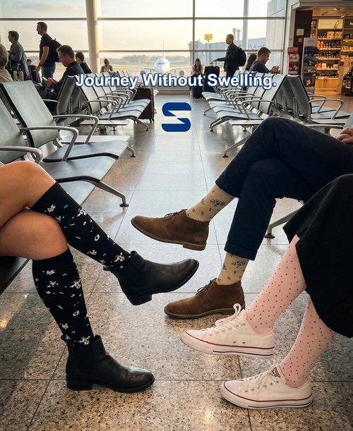 Sooverki Compression Socks for Women and Men Circulation (4 Pairs) - Best for Nursing,Running,Travel Knee High Socks
