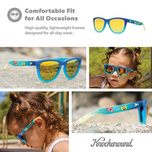 Knockaround SpongeBob SquarePants Kids Premiums Polarized Sunglasses for - UV400 Protection