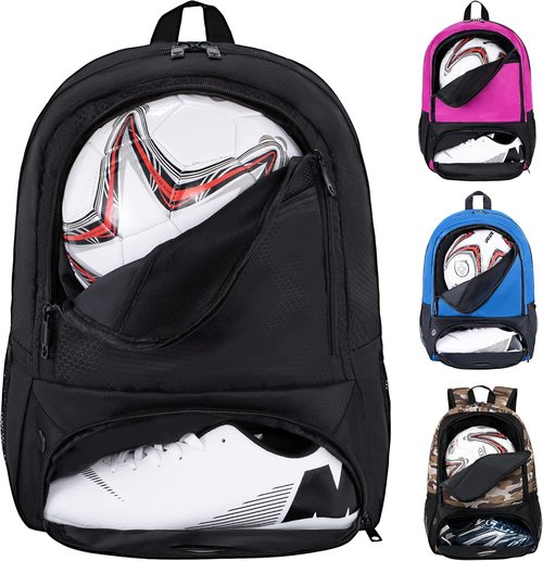 Himal Outdoors Soccer Backpack - Versatile Sports Bag with Separate Cleat Compartment | Ideal for Football, Volleyball, Handball