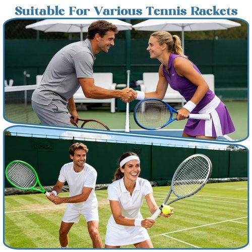 Xthrotsenk 10Pcs Tennis Grip Tape Anti-Slip Pickleball Overgrip Grips Tapes Racket Grip Tape for Tennis Pickleball Badminton