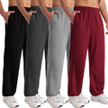 Skiennix Men's Athletic Joggers - Comfortable Sweatpants with Pockets for Gym Workouts | 4 Pack