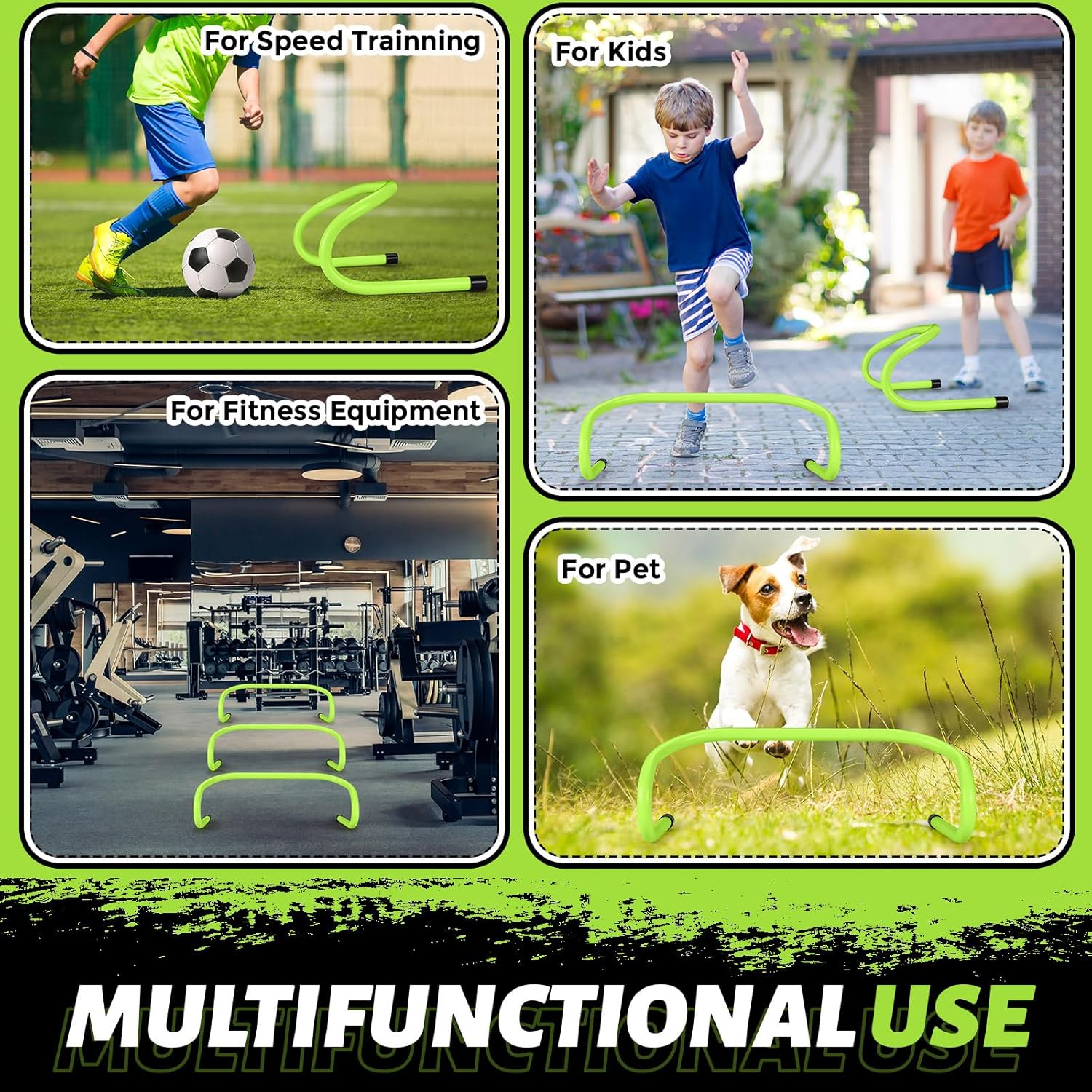 Wettarn 30 Pcs Agility Training Hurdles - 6" Speed Hurdles for Kids & Athletes | Indoor & Outdoor Sports