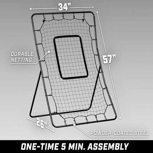 GoSports Pitching & Fielding Rebounder | Durable Pitch Back Net - Multiple Sizes Available