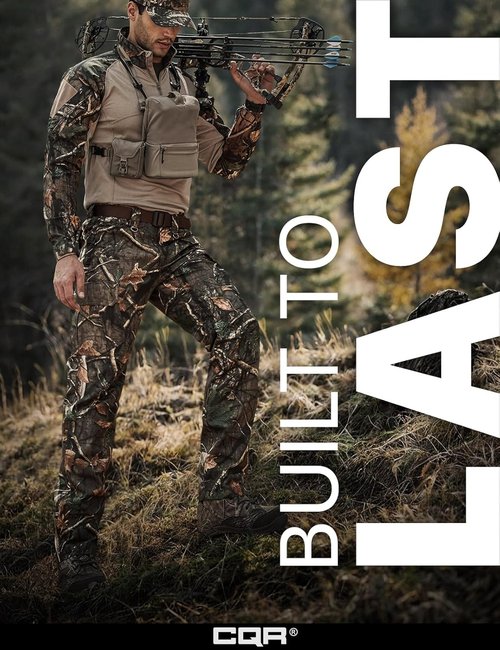 CQR Tactical Pants - Lightweight Water-Resistant Ripstop Cargo for EDC & Hiking | Men's Outdoor Apparel