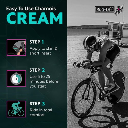 Muc-Off Luxury Chamois Cream Cycling | Anti-Chafing, Moisturizing Formula | Long-Lasting Comfort & Protection | Ideal for Cyclists, Triathletes, and Runners (100 ml (Pack of 1))