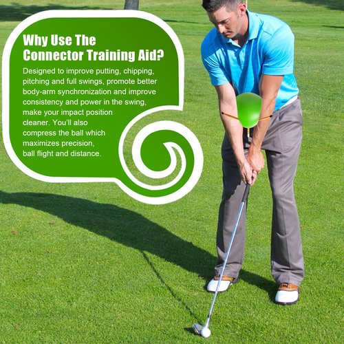 HRYOML The Connector Golf Training Aid - 2 Pcs Golf Swing Trainer Aid for Posture Correction Practice, Suitable for Golfers of All Levels Looking (The Connector Golf Training Aid) (2)