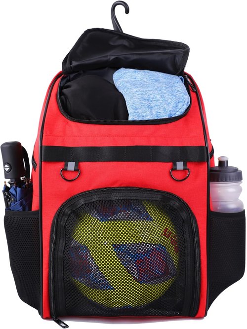 CapsLock Youth Soccer Bag - Versatile Backpack for Soccer, Basketball & Volleyball | Includes Cleat Compartment & Fence Hook