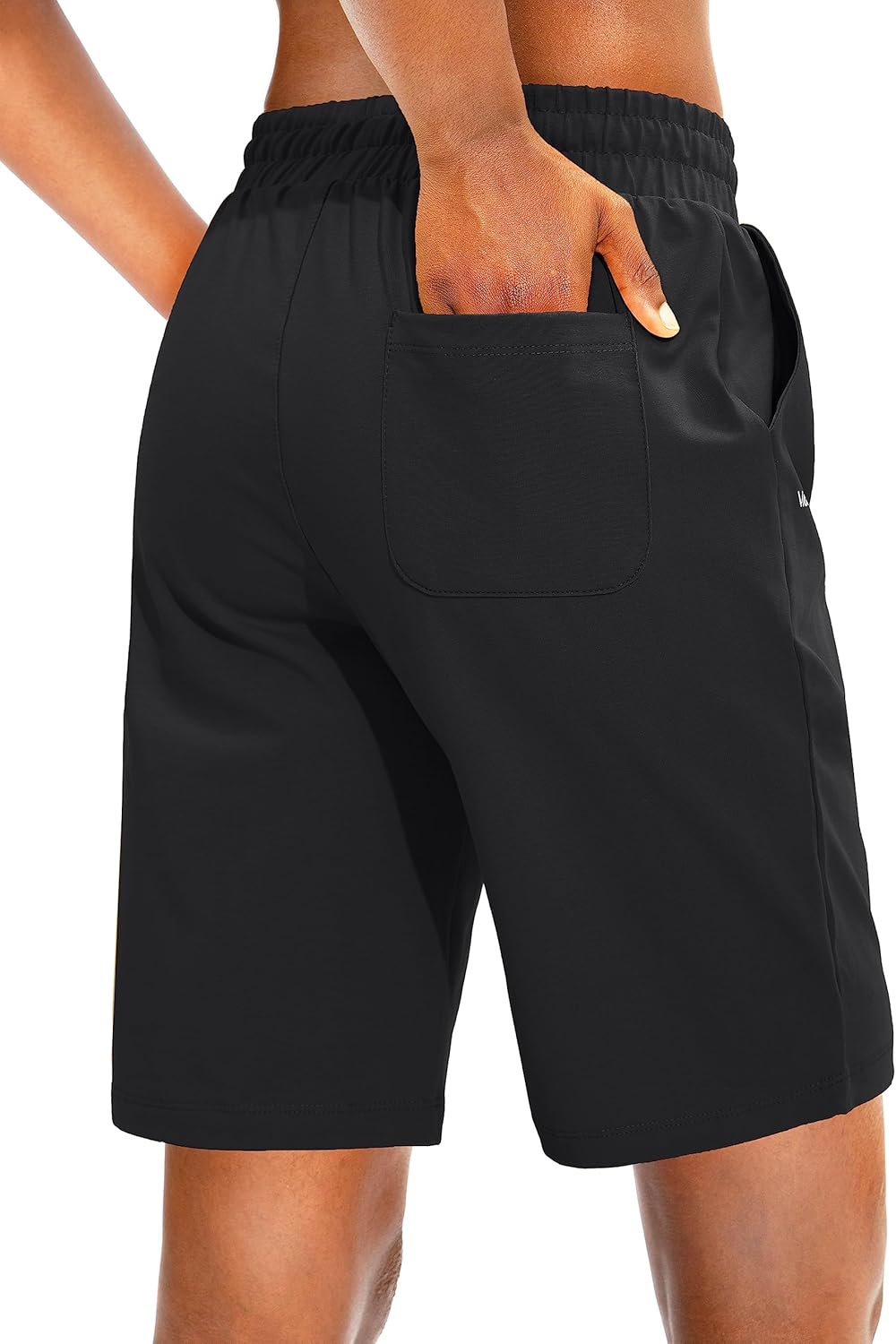 Viodia Women's Bermuda Shorts - Comfortable Cotton Knee-Length Shorts with Pockets | 9"/11" Sizes