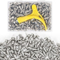 3/8 Inch Track Spikes,200 Pcs Stainless Steel Pyramid Shoe Spikes with Spike Wrench for Track and Cross Country,Replacement Spike for Sprint Sports Short Running Shoes