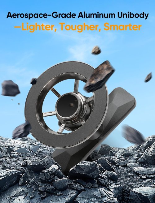 Stocking Stuffers Gifts for Men Dad Him, Alloy Magnetic Golf Cart Phone Holder, 360° Rotation Golf Accessories for Mens Gifts, Mens Stocking Stuffers 2025, White Elephant Gifts for Grandpa Husband