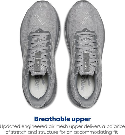 Brooks Ghost 17 Men's Neutral Running Shoes - Lightweight Comfort & Support | Size Options Available