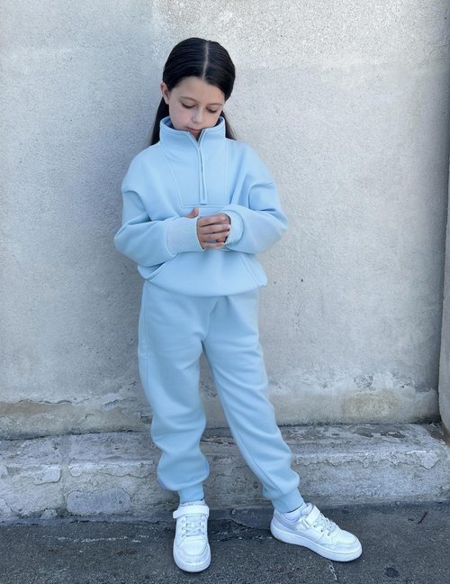 Zaclotre Girls Clothes 2 Piece Jogger Set Fleece Half Zip Pullover and Casual Sweatpants Athletic Clothes Size 9-10
