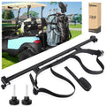 10L0L No-Drilling Golf Cart Bag Holder Bracket for 2+2 Golf Cart Rear Seat, with 1-Inch Square Tube, Adjustable Universal Golf Bag Attachment for Yamaha EZGO Club Car and Most Golf Carts