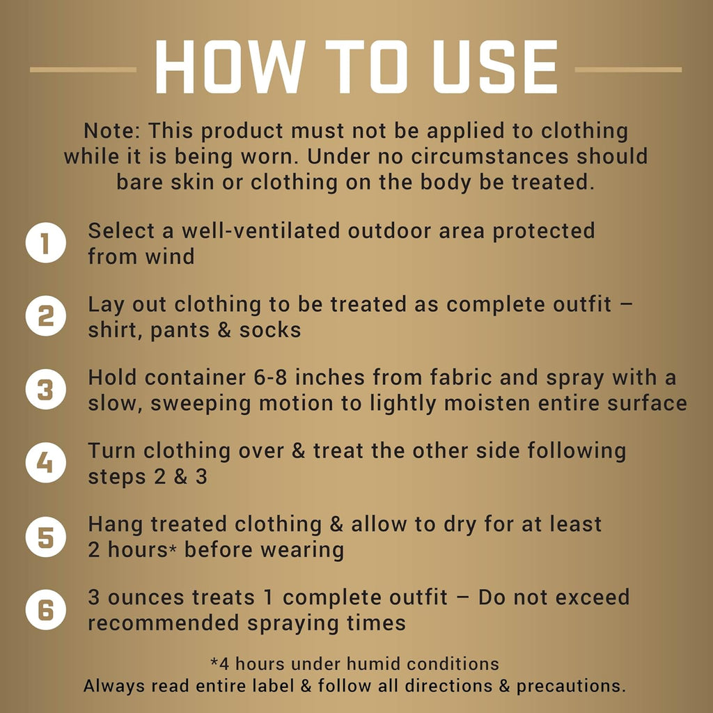 Repel Permethrin Insect Repellent Spray - 6.5 Ounces for Clothing, Gear, Tents & Sleeping Bags
