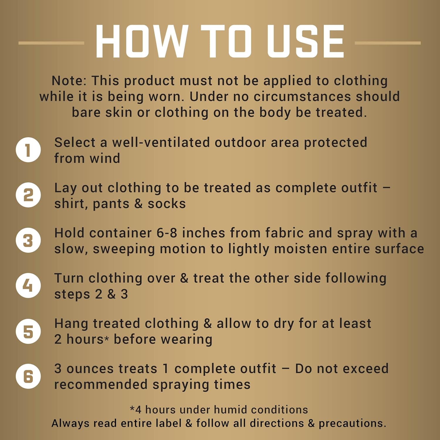 Repel Permethrin Insect Repellent Spray - 6.5 Ounces for Clothing, Gear, Tents & Sleeping Bags