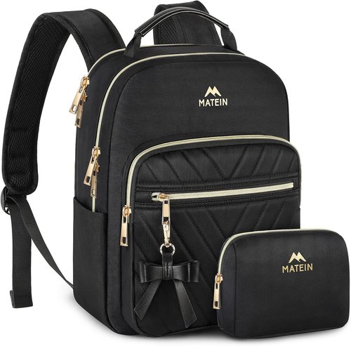 MATEIN Mini Backpack - Waterproof Stylish Daypack Purse for Women | Lightweight Casual Travel Bag - Black