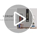 HOROW Double Black Baseball Bat Display Case Wall Mount with UV-Proof Acrylic & Lock
