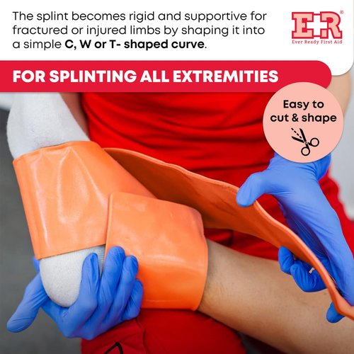 Ever Ready First Aid Universal Aluminum Splint, 24 Inch Rolled - 3 Pack