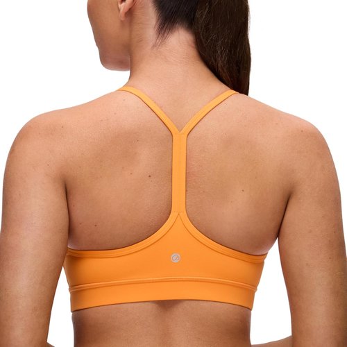 CRZ YOGA Y-Back Sports Bra for Women - Padded Racerback, Low Impact Workout Top | Butterluxe Fabric