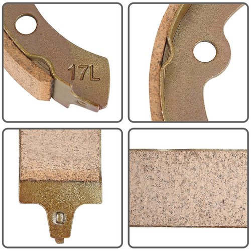 10L0L Golf Cart Brake Shoes for Club Car DS 1995-up, Club Car Precedent 2004-up, for Yamaha G1 G2 G8 G9, for EZGO 1986.5-1996, OEM 1018232-01 (2 Short & 2 Long)