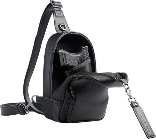 CCW Sling Bag - Magnetic Closure Casual EDC Bag for Fast Access | Concealed Carry Crossbody for Men & Women - Black