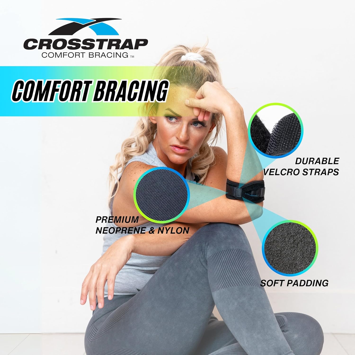Regine Switzerland Tennis Elbow Brace - Support for Tendonitis Relief | Small Size for Men & Women