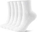 FITRELL Women's Ankle Athletic Socks - Cushioned & Thick for Running | 5-6 Pairs