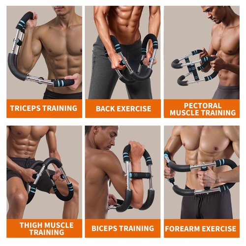 LingPeak Arm Trainer – Multi-Functional Chest Workout Equipment for Men, Portable Twister Arm Trainer & Ab Machine, Full Body Fitness Equipment, Home Chest Press Machine