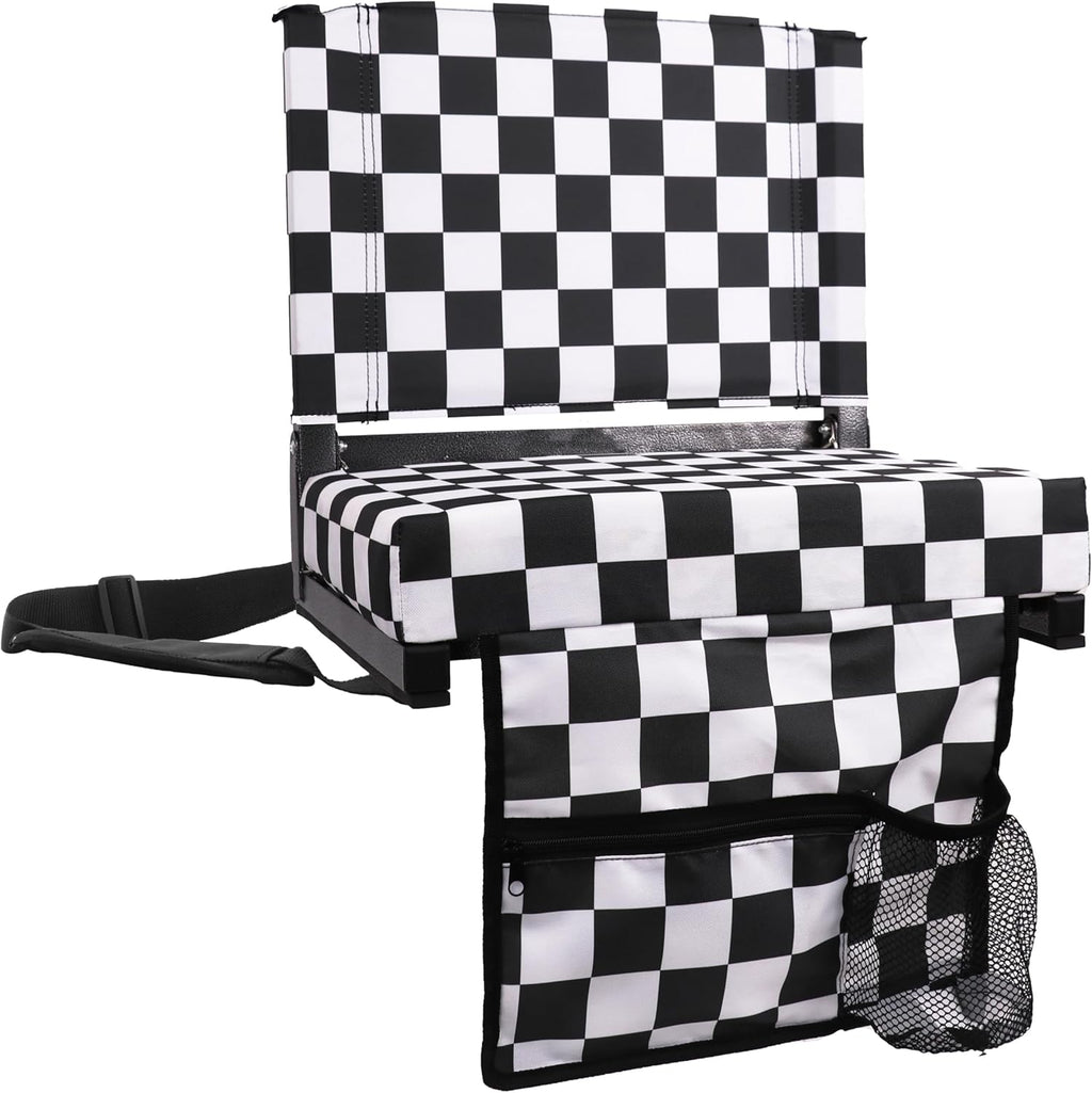 Sport Beats Stadium Seats - Comfortable Bleacher Chairs with Back Support & Cushion | 17" W x 12" D x 16.5" H
