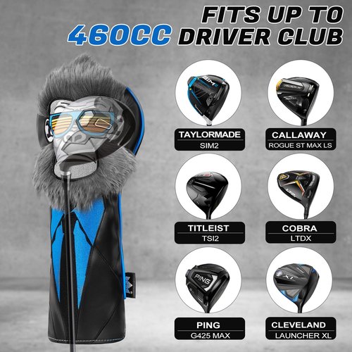 Craftsman Golf Gorilla with Suits Want to Take a Vacation 460CC Driver Headcover Gift for Men