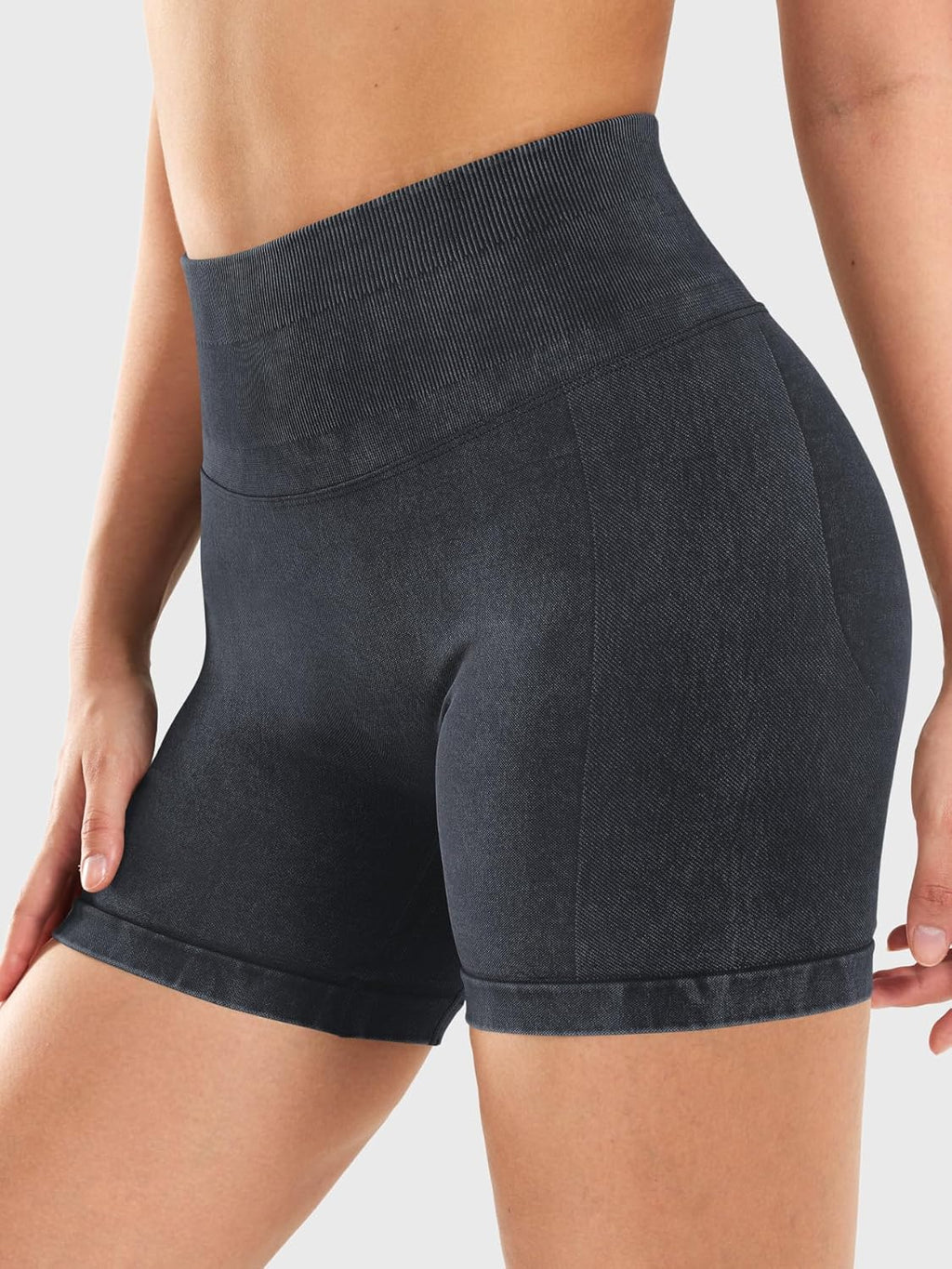 YEOREO Women's Gym Shorts - 4.5" Butt Lifting Seamless Biker Shorts for Ultimate Comfort