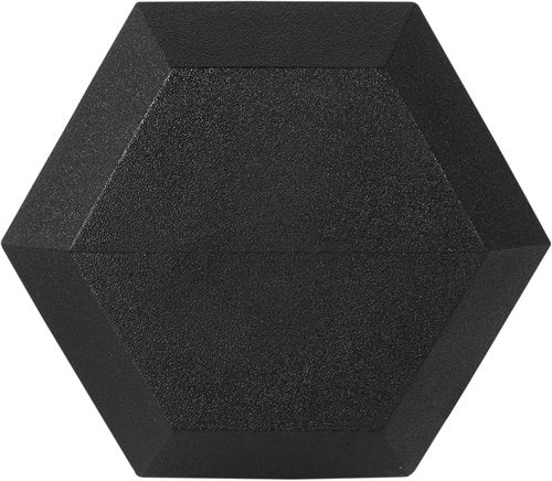Fitvids Hex Dumbbells - Rubber Encased 35LB Pair for Ultimate Strength Training | Black
