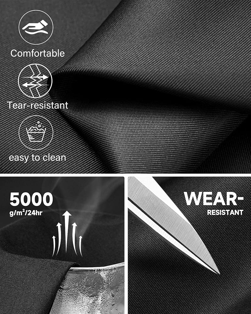 iCreek Women's Rain Pants Waterproof Breathable Lightweight Over Pants - Black, Petite Medium