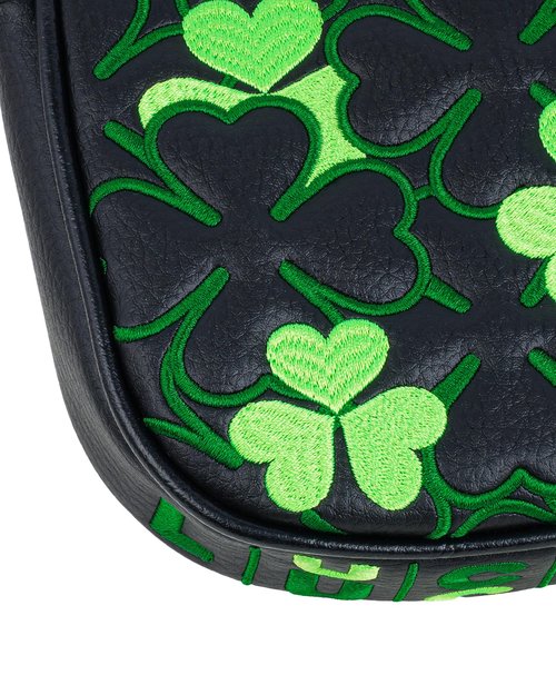 Big Teeth Golf Putter Covers Df3 Mallet Putter Headcover Magnetic Closure, Df3 Putter Cover Headcover Leather Mallet Putter Covers for Df3 Putter (Shamrock)