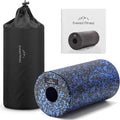 Foam Roller - Medium Density Foam for Deep Tissue Massage | Relieve Back Pain - Black/Blue