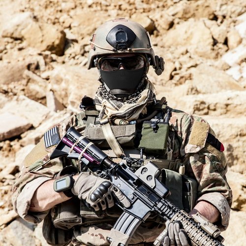 Qavctw Tactical Shooting Mask - Foldable Airsoft Silicone Mask with Breathable Ear Protection for Outdoor Shooting, Riding, Climbing, Paintball, Hunting