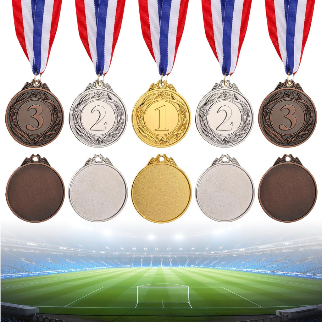 Simpeak Winner Medals - 12-Piece Olympic Themed Awards for Sports Ceremonies | 2 Inches