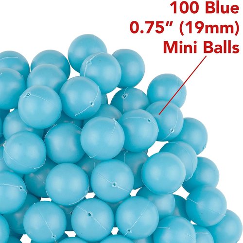 Fairly Odd Novelties Mini Ping Pong Balls - 3/4" Round Beer Pong Balls | 100 Pack, Blue