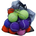 AOXEQUIP 2.58" Tennis Balls for Training, Ball Machines & Multi-Purpose Use – Felt Practice Balls in Classic Yellow or Mixed Colors, Available in 8 or 20 Pack with Mesh Carry Bag