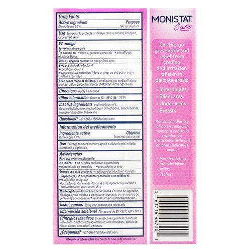 MONISTAT Care Chafing Relief Powder Gel, Anti-Chafe Protection