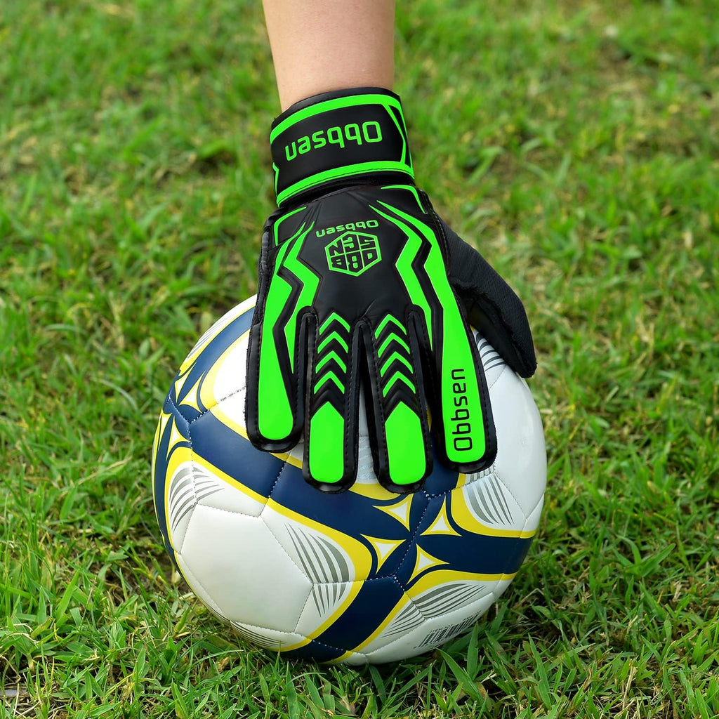 Skiennix Soccer Goalie Gloves - Strong Grip Goalkeeper Gloves with Finger Protection | Youth & Adult Sizes