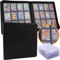 Toploader Binder - Premium Black Storage for 384 Toploaders | 12-Pocket Ringless Design with 24 Included