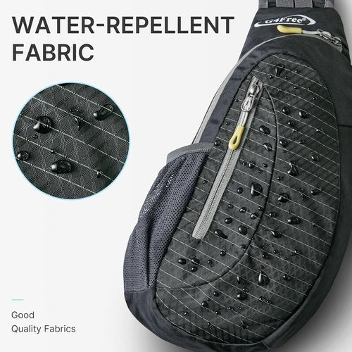 G4Free Sling Bag - Lightweight Crossbody Backpack for Travel & Outdoor Activities | Black